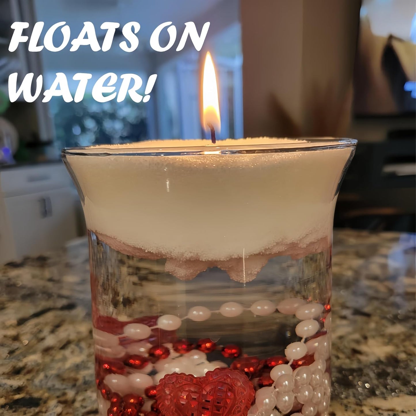 Pearl Candle 18 oz. Long-Lasting Fragrance (up to 120 Hours) - Includes 30 refillable Wicks