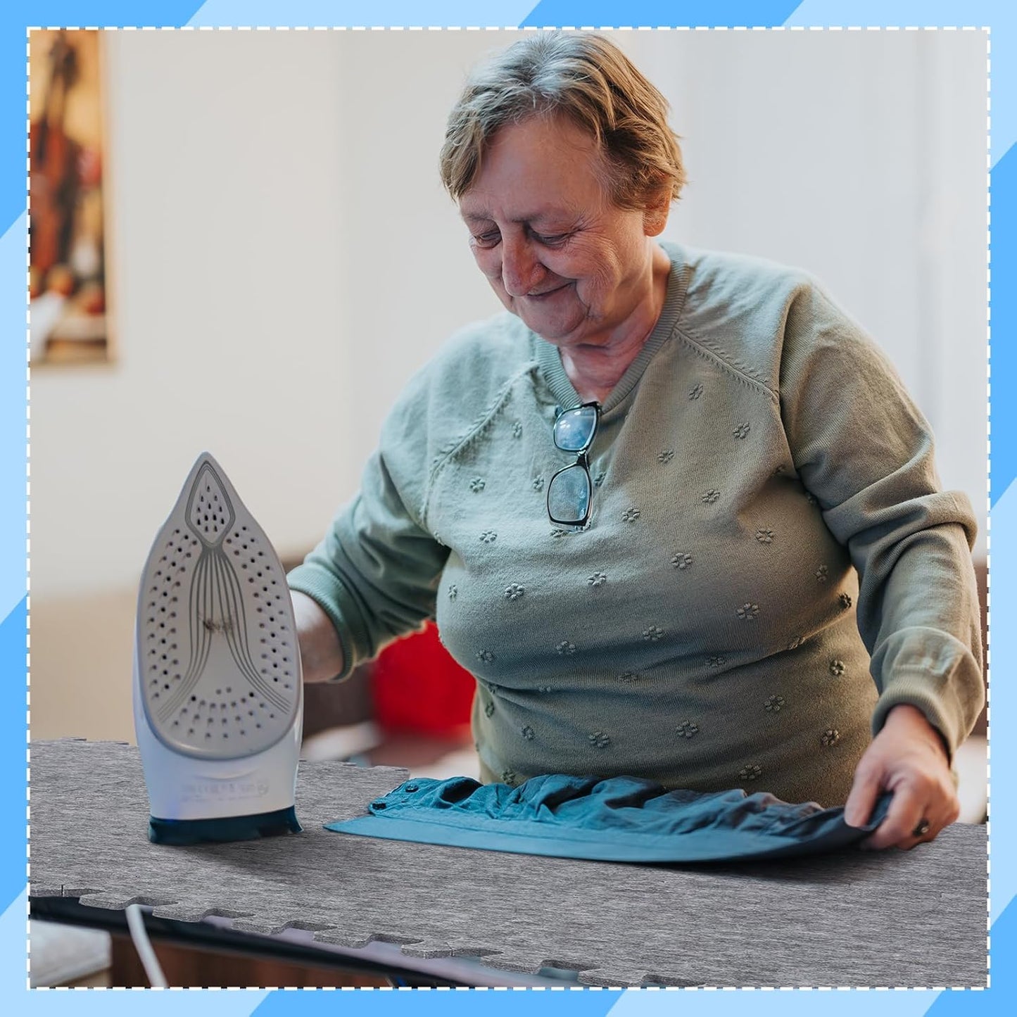 Ziliny 8 Pack Large Wool Pressing Mat 22" x 63" Wool Ironing Mat Felted Blending Ironing Pad Sewing Machine Muffling Pad Iron Board for Quilters Quilting Supplies and Notions Accessories