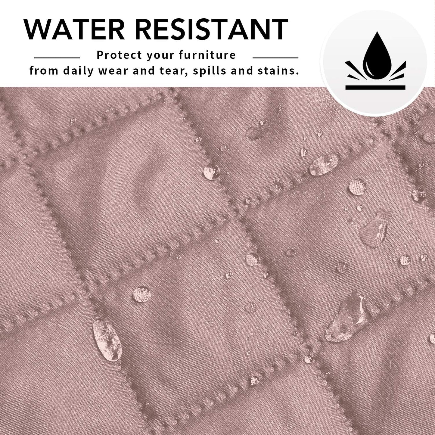 Easy-Going L Shape Sofa Slipcover - Reversible Sectional Couch Cover - Chaise Lounge Cover - Furniture Protector for Pets, Kids & Children - Small, Pink