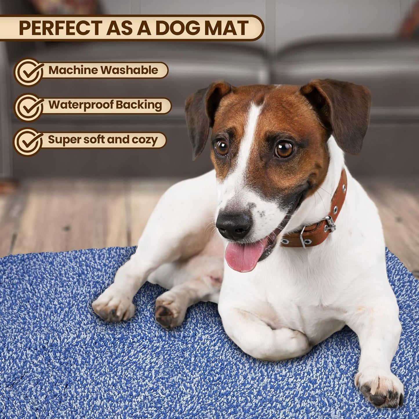 Premium Microfiber Indoor Door Mat – 20"x30" Washable Entry Mat, Non-Slip, Waterproof Backing, Super Absorbent, Low Profile Entryway Doormat for Indoor Entrance